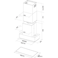Falmec Gruppo Incasso NRS 70 800 м3/ч (нержавеющая сталь) Image #3