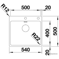 Blanco Andano 500-IF/A 525245 (с клапаном-автоматом, сатин) Image #5