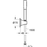 Grohe Grandera Stick (хром/золото) [27993IG0] Image #6