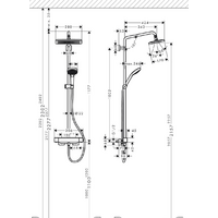 Hansgrohe Croma E Showerpipe 280 1jet 27630000 Image #3