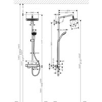 Hansgrohe Croma E Showerpipe 280 1jet 27630000 Image #3