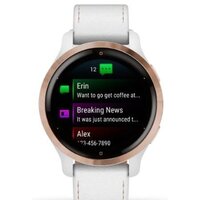 Garmin Venu 2S (розовое золото/белый кожаный) Image #11