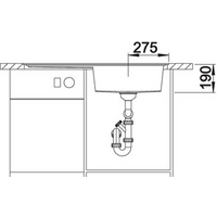 Blanco Zenar XL 6 S-F (жасмин, левая, с клапаном-автоматом) Image #2