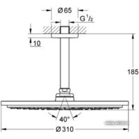 Grohe Rainshower Cosmopolitan 310 26067000 (хром) Image #2
