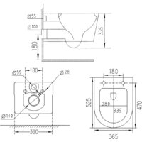 Roxen Porto One Rimless 6 в 1 StounFix Dual Fresh 580109 (кнопка: черный матовый) Image #21
