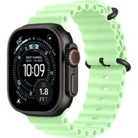 Apple Watch Ultra 3 LTE 49 мм (титановый корпус, черный/салатовый, ремешок из эластомера) Image #1