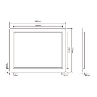 Roxen Зеркало Irida 510185-90 90х70 Image #9