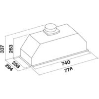Falmec Gruppo Incasso Touch Vision 70 800/1280 м3/ч Image #3
