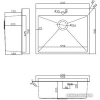 ARFEKA ECO AR мойка 600*500, коландер, дозатор BLACK Image #10