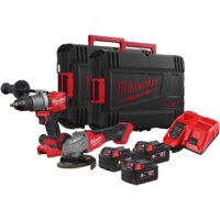 Milwaukee M18 FPP2Y2-503X (шуруповерт, болгарка, 3 АКБ, 2 кейса)