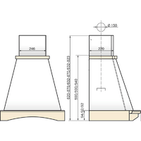 Elikor Ротонда 90П-1000-П3Д (бежевый/дуб неокрашенный) (943816) Image #2