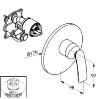 Kludi Balance 526558775 (черный матовый) Image #2