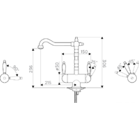 Omoikiri Amagasaki-АB (античная латунь) Image #2