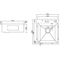 Diamond 450*500, коландер, дозатор SATIN DECOR Image #9