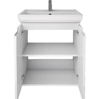 Dreja Тумба под умывальник Q Plus (D) 55 99.1008 (белый глянец) Image #7