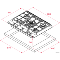 TEKA GZC 75330 XBN (белый) Image #11