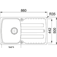 Franke Antea AZG 611-86 (бежевый) Image #2