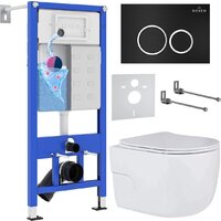 Roxen Porto One Rimless 6 в 1 StounFix Dual Fresh 507197 (кнопка: черный матовый)