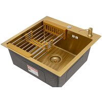 ARFEKA ECO AR мойка 500*500, коландер, дозатор GOLD