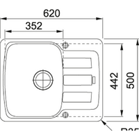 Franke Antea AZG 611-62 (оникс) Image #2