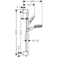 Hansgrohe Crometta Vario Shower Set [26536400] Image #2