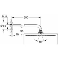Grohe Rainshower 26066DC0 (суперсталь) Image #2