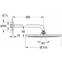 Grohe Rainshower 26066DC0 (суперсталь) Image #2