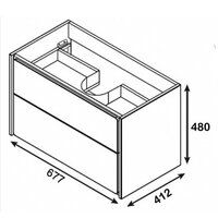 Roca Тумба под умывальник ZRU9302965 Image #5