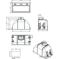 Falmec Burano 50 600 м3/ч (белый) Image #2