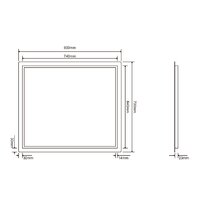 Roxen Зеркало Pure 510175-80 80х70 Image #10