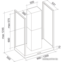 Falmec Europa Fasteel Island 90 800 м3/ч (нержавеющая сталь) Image #8