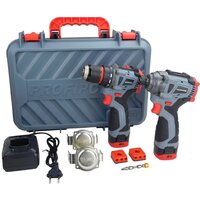 Profipower ProfiSet 2A16 E0227 (шуруповерт, винтоверт, 2 АКБ, кейс)