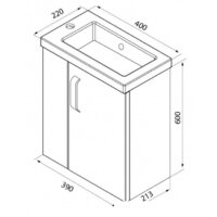 IDDIS Тумба с умывальником TOR40W1i95K Image #5