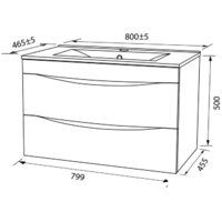IDDIS Тумба с умывальником Cloud 80 CLO80W0i95K (белый) Image #10