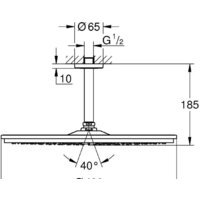 Grohe Rainshower Cosmopolitan 400 (185мм) [26256000] Image #4