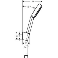 Hansgrohe Pulsify 105 1jet 24301700 (белый матовый) Image #2