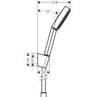 Hansgrohe Pulsify 105 1jet 24301700 (белый матовый) Image #2