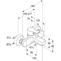 Kludi Pure & Easy 376819165 (белый/хром) Image #2