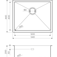 Omoikiri Taki 54-U/IF-LG 4973093 (светлое золото) Image #3