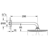 Grohe Rainshower Cosmopolitan 210 (286мм) [26062000] Image #4