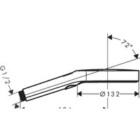 Hansgrohe Rainfinity 130 3jet 26864000 Image #2