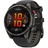 Garmin Fenix 8 Pro 47мм (серый, черный силиконовый ремешок)