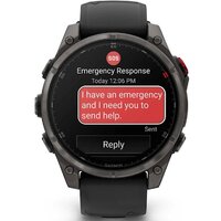 Garmin Fenix 8 Pro 47мм (серый, черный силиконовый ремешок) Image #2