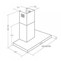 Akpo Feniks Slim Glass 90 WK-9 (нержавеющая сталь/черный) Image #2