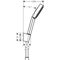 Hansgrohe Pulsify 105 1jet 24301670 (черный матовый) Image #2