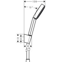 Hansgrohe Pulsify 105 1jet 24301670 (черный матовый) Image #2