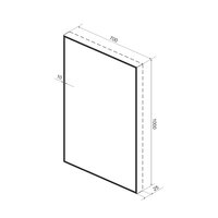 Wellsee Зеркало с фоновой LED-подсветкой 7 Rays' Spectrum 172201020, 70 х 100 см (с сенсором и регулировкой яркости освещения) Image #9