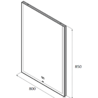 Roca Зеркало Aneto 80 812363000 Image #4