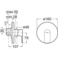 Roca Cala Matt Black A5A226ENB0 Image #2