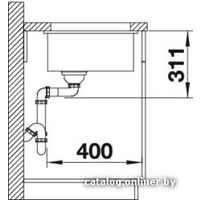 Blanco Subline 500-U (матовый белый) [514509] Image #3